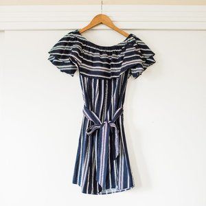 Ever New Melbourne Navy & White Striped Dress